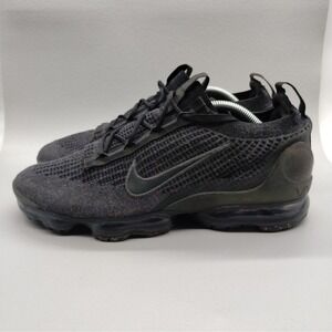 Nike Air VaporMax 2021 FK Running Sneakers Mens Size 12 Triple Black Shoes